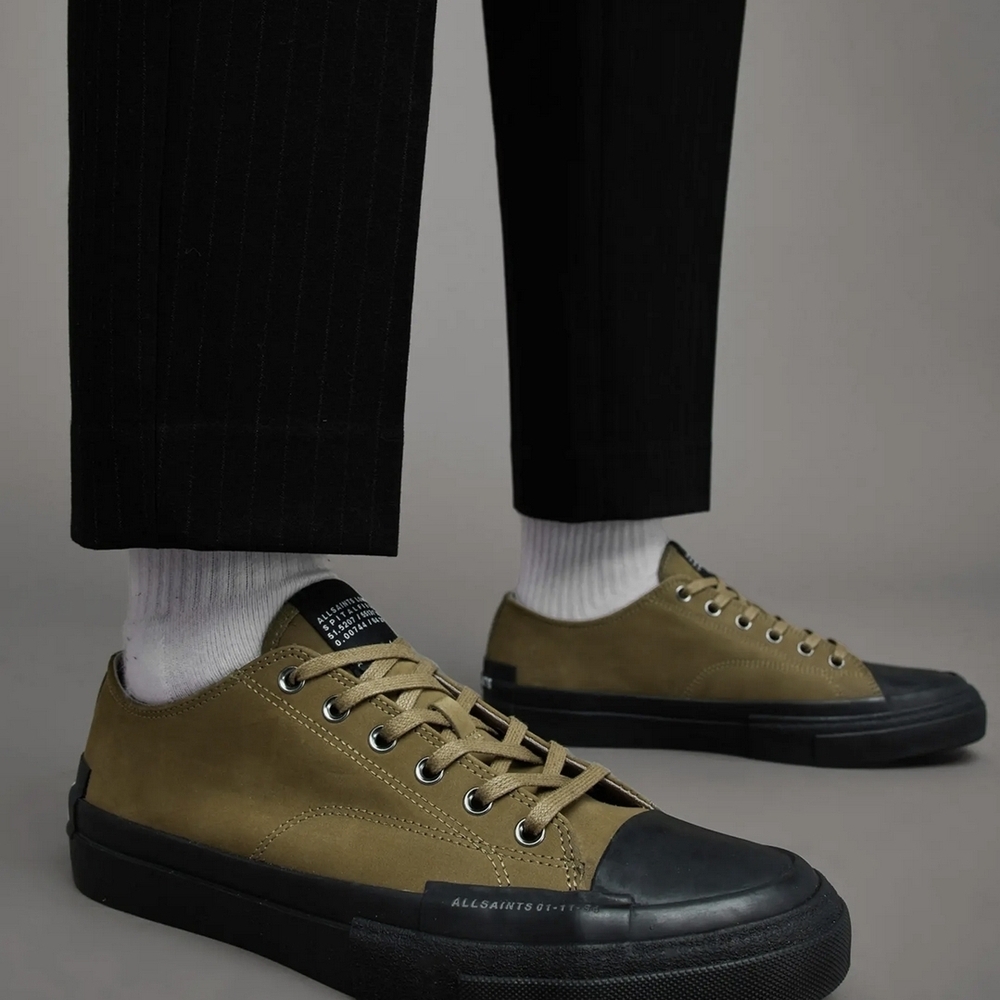 AllSaints Olive Green Sneakers